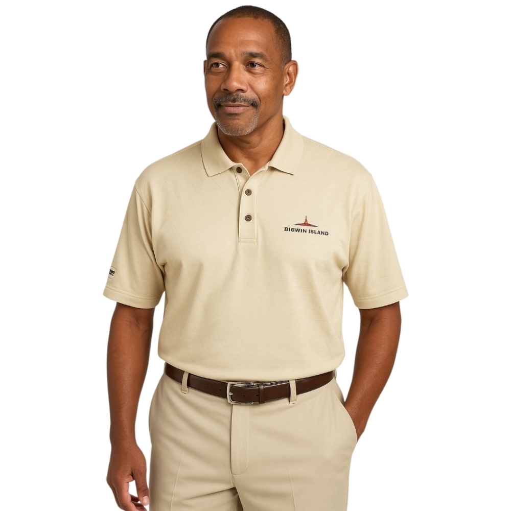 Pebble Beach Golf Tour Polo For Colorectal Cancer NWOT Light Green Size S